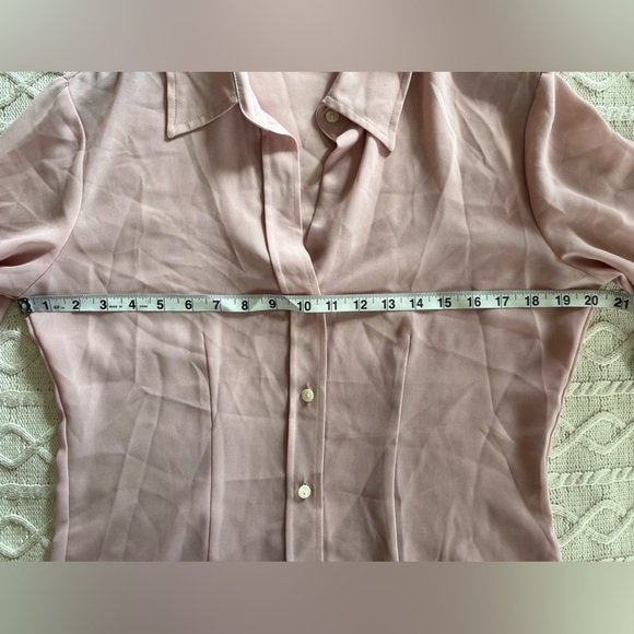 New York & Company Pale Pink Polyester Blouse women’s size medium - Picture 12 of 12